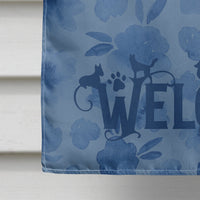 Blenheim Cavalier Spaniel Welcome Flag Canvas House Size CK5974CHF