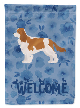 Blenheim Cavalier Spaniel Welcome Flag Canvas House Size CK5974CHF