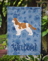 Blenheim Cavalier Spaniel Welcome Flag Garden Size CK5974GF