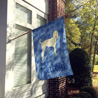 Afghan Hound Welcome Flag Canvas House Size CK6058CHF