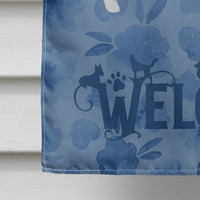 Basenji Welcome Flag Canvas House Size CK6059CHF