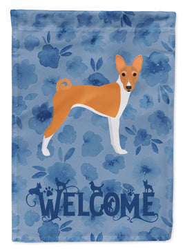 Basenji Welcome Flag Garden Size CK6059GF