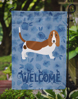 Basset Hound Welcome Flag Garden Size CK6060GF