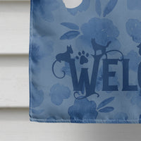 Bichon Fris? Welcome Flag Canvas House Size CK6062CHF