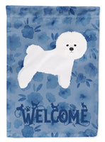 Bichon Fris? Welcome Flag Canvas House Size CK6062CHF