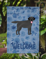 Black Labrador Retriever Welcome Flag Garden Size CK6063GF