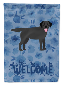 Black Labrador Retriever Welcome Flag Garden Size CK6063GF