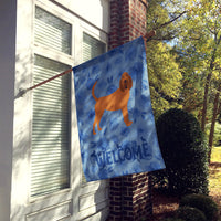 Bloodhound Welcome Flag Canvas House Size CK6064CHF