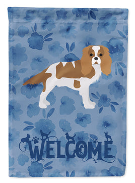 Blenheim Cavalier Spaniel Welcome Flag Canvas House Size CK6069CHF