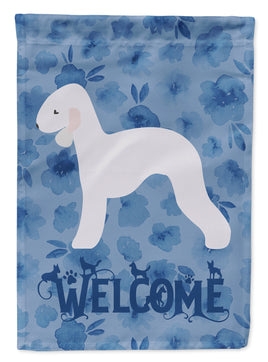 Bedlington Terrier Welcome Flag Canvas House Size CK6121CHF