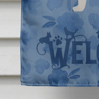 Basset Hound Welcome Flag Canvas House Size CK6129CHF