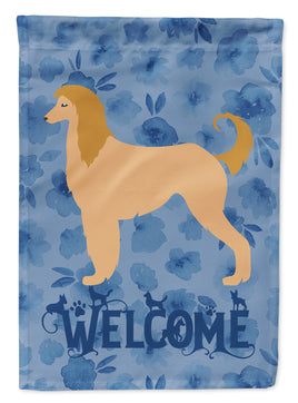 Afghan Hound Welcome Flag Canvas House Size CK6133CHF