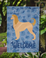 Afghan Hound Welcome Flag Garden Size CK6133GF