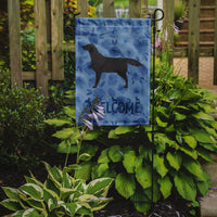 Black Labrador Retriever Welcome Flag Garden Size CK6135GF