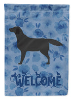 Black Labrador Retriever Welcome Flag Garden Size CK6135GF