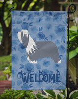 Bearded Collie Dog Welcome Flag Garden Size CK6144GF