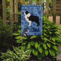 Black Border Collie Welcome Flag Garden Size CK6150GF