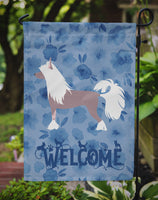 Chinese Crested Welcome Flag Garden Size CK6170GF