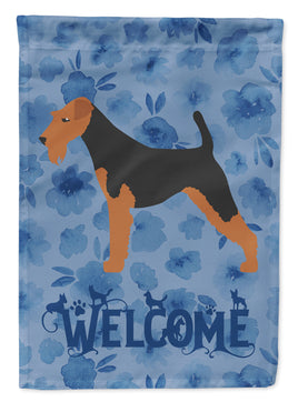 Airedale Terrier Welcome Flag Garden Size CK6184GF