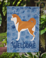 Akita Welcome Flag Garden Size CK6199GF