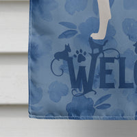 Basenji Welcome Flag Canvas House Size CK6201CHF