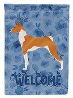 Basenji Welcome Flag Canvas House Size CK6201CHF