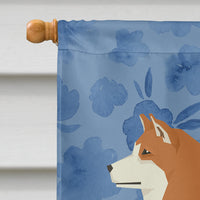 Akita Welcome Flag Canvas House Size CK6216CHF