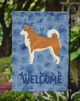 Akita Welcome Flag Garden Size CK6216GF