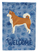 Akita Welcome Flag Garden Size CK6216GF