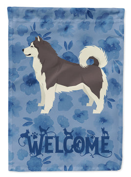 Alaskan Malamute Welcome Flag Canvas House Size CK6217CHF