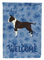 American Staffordshire Terrier Welcome Flag Canvas House Size CK6219CHF