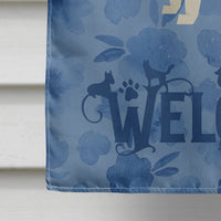 Australian Shepherd Welcome Flag Canvas House Size CK6220CHF