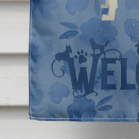 Basenji Welcome Flag Canvas House Size CK6221CHF