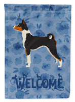 Basenji Welcome Flag Canvas House Size CK6221CHF