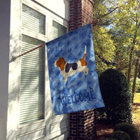 Basset Hound Welcome Flag Canvas House Size CK6222CHF