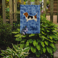 Basset Hound Welcome Flag Garden Size CK6222GF