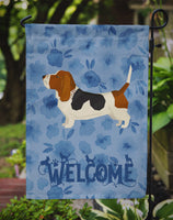 Basset Hound Welcome Flag Garden Size CK6222GF