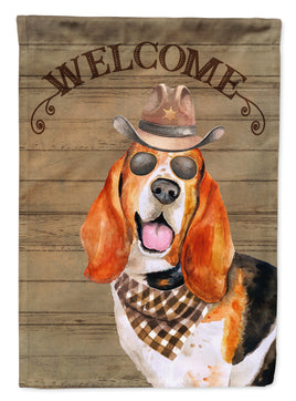 Basset Hound Country Dog Flag Canvas House Size CK6280CHF