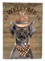 Black Labrador Retriever Country Dog Flag Canvas House Size CK6288CHF