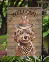 Brown Cockapoo Country Dog Flag Garden Size CK6295GF