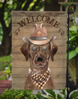 Chocolate Labrador Retriever Country Dog Flag Garden Size CK6297GF