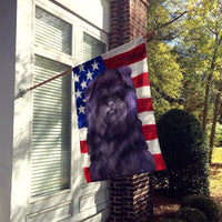 Affenpinscher American Flag Flag Canvas House Size CK6382CHF