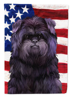 Affenpinscher American Flag Flag Canvas House Size CK6382CHF