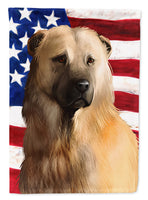 Afghan Shepherd American Flag Flag Canvas House Size CK6384CHF