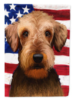 Airedale Terrier American Flag Flag Garden Size CK6385GF