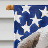 Akbash American Flag Flag Canvas House Size CK6386CHF