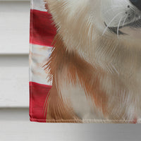 Akita American Flag Flag Canvas House Size CK6387CHF