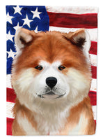 Akita American Flag Flag Canvas House Size CK6387CHF