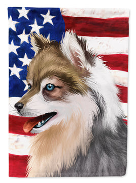 Alaskan Klee Kai American Flag Flag Canvas House Size CK6390CHF