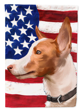 Andalusian Hound Dog American Flag Flag Garden Size CK6404GF